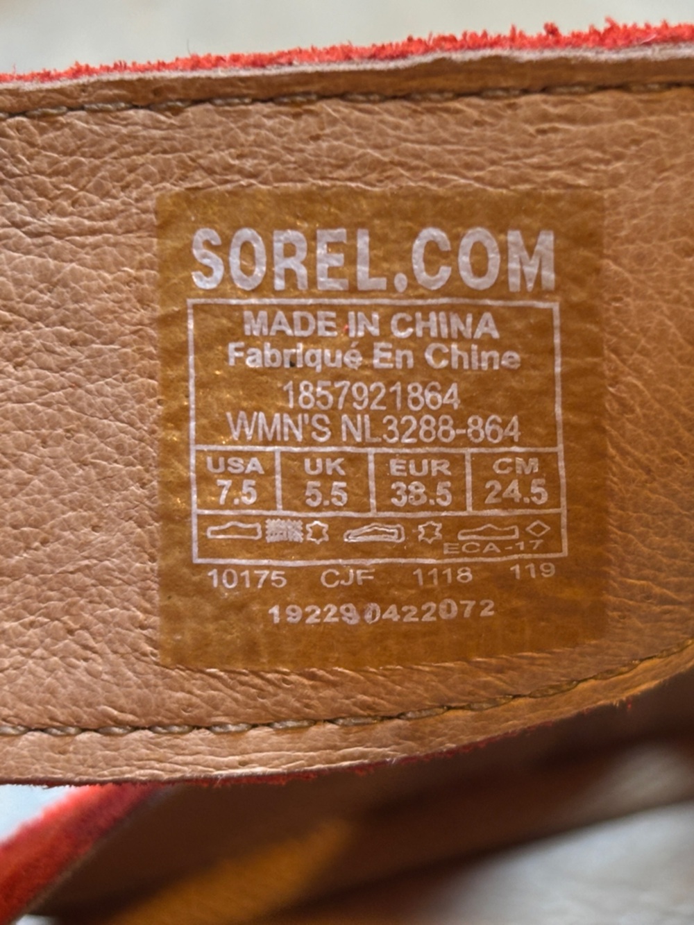 Sorel Women’s Bright Orange Strappy Sandals - Picture 3 of 9